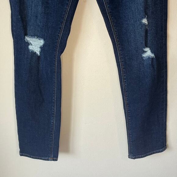 Joe's Jeans Dark Wash Distressed Bobby Mid Rise Tapered Boyfriend Jean Size W24 - Picture 9 of 14